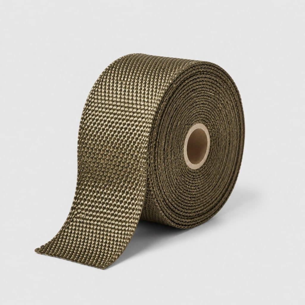 Rouleau de bande de protection thermique sur fond clair